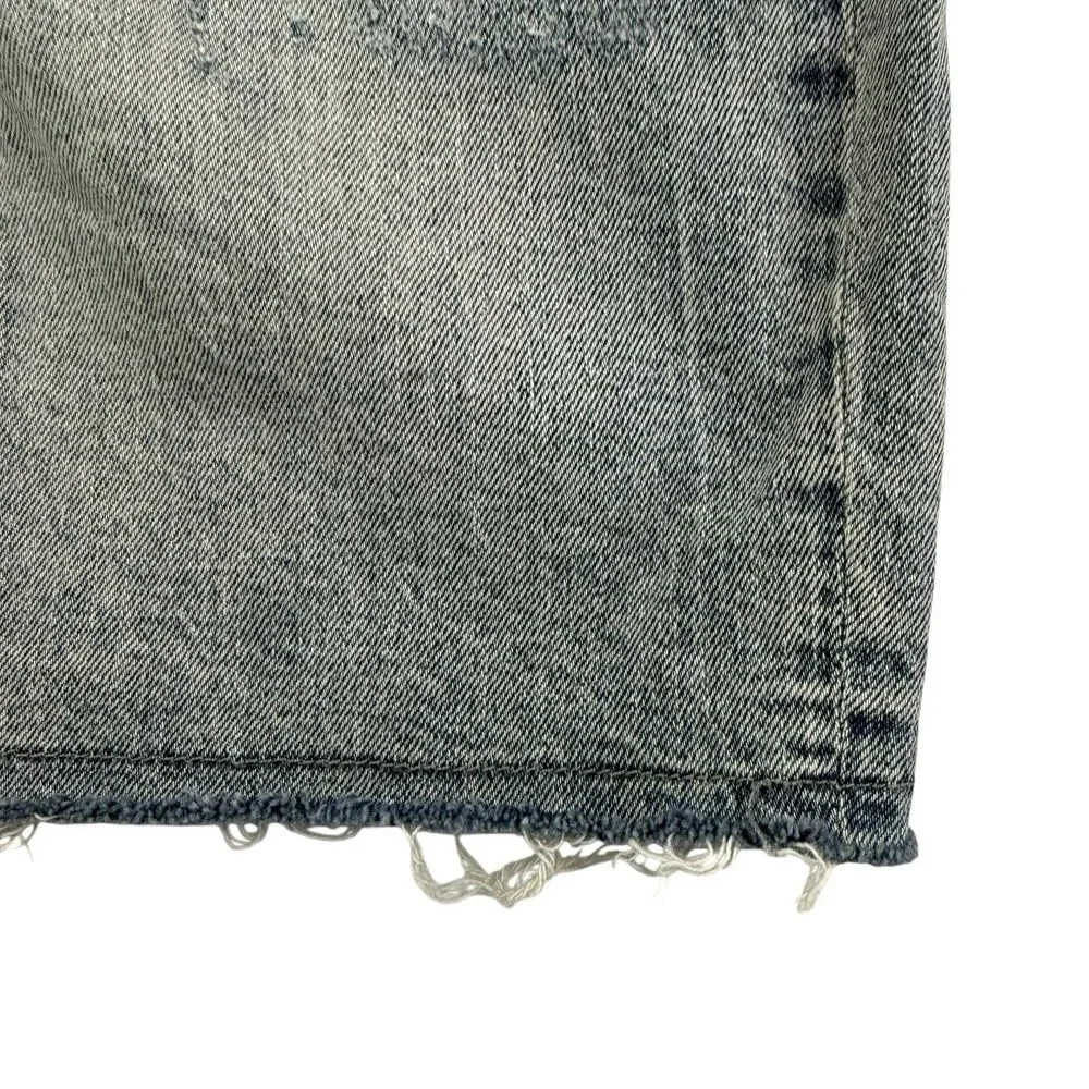 Pilcro Anthropologie Bermuda Jean Shorts Women Size 25 High Rise Acid Wash - Picture 6 of 14